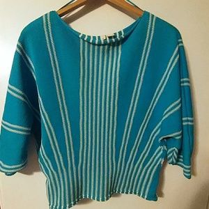 Anthropologie batwing cotton sweater